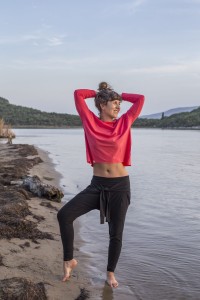 SPODNIE MANTRA BLACK LEGGINSY