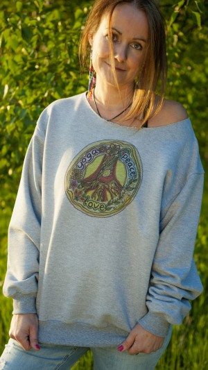 BLUZA SHANTI PEACE & LOVE MELANGE