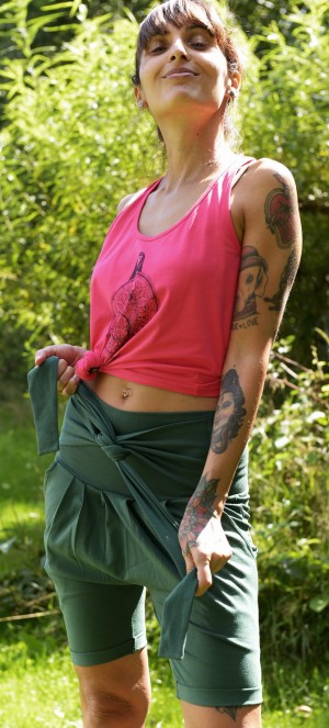 SPODNIE MANTRA GREEN  KRÓTKIE LEGGINSY