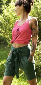 SPODNIE MANTRA GREEN  KRÓTKIE LEGGINSY