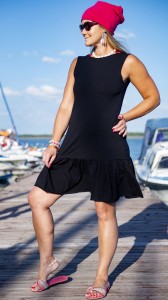 SUKIENKA ANANDA MIDI BLACK