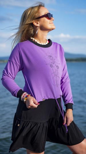 SUKIENKA ANANDA MIDI BLACK