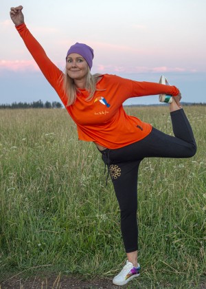 LEGGINSY DO JOGI BHAKTI BLACK  GOLDEN MANDALA 