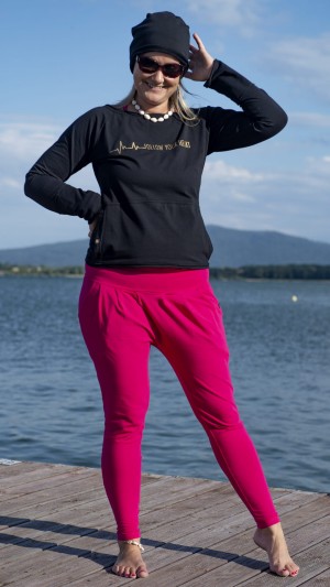 SPODNIE MANTRA NEW AMARANT  LEGGINSY