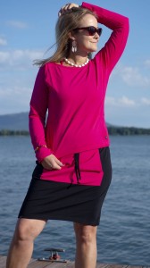 SPÓDNICA CZAKRA BLACK & PINK
