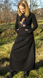BLUZA ATMAN BLACK COLIBRI