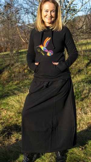 BLUZA ATMAN BLACK COLIBRI