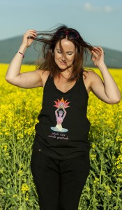 TANK TOP  INHALE BLACK