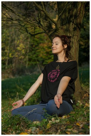 T-SHIRT ASANA SUMMER DHARMA BLACK