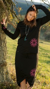 SPÓDNICA MANDALA  DHARMA BLACK