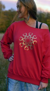 BLUZA SHANTI MANDALA KARMIN