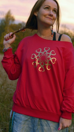 BLUZA SHANTI MANDALA KARMIN