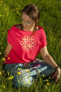 T-Shirt ASANA SUMMER GOLDEN MANDALA MALINOVA